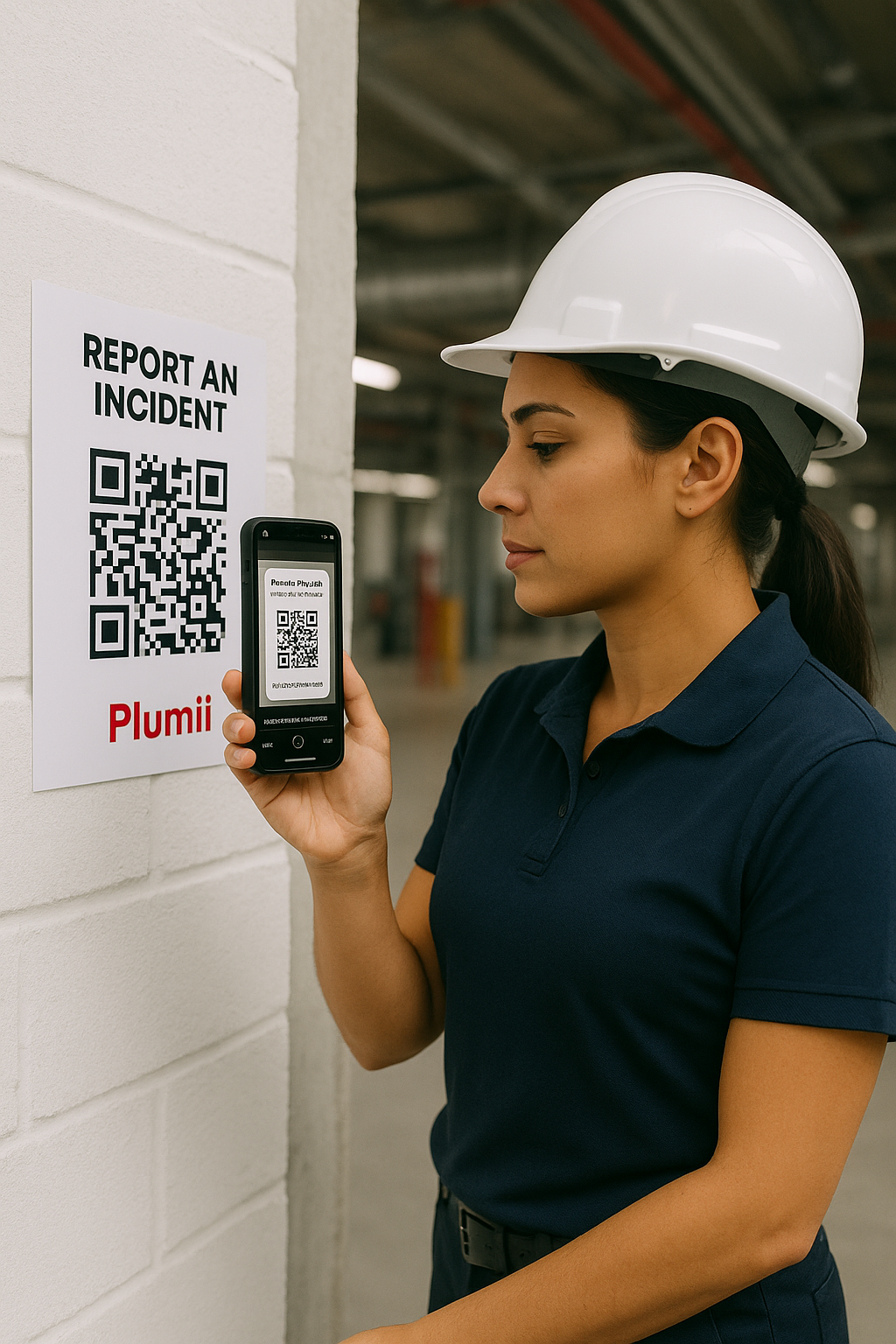 Operador logístico usando tablet en bodega